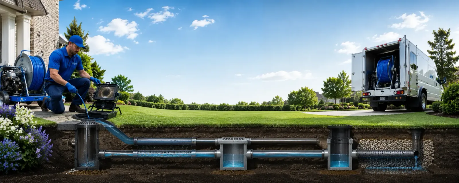 Outdoor drain cleaning information for Trimble, OH